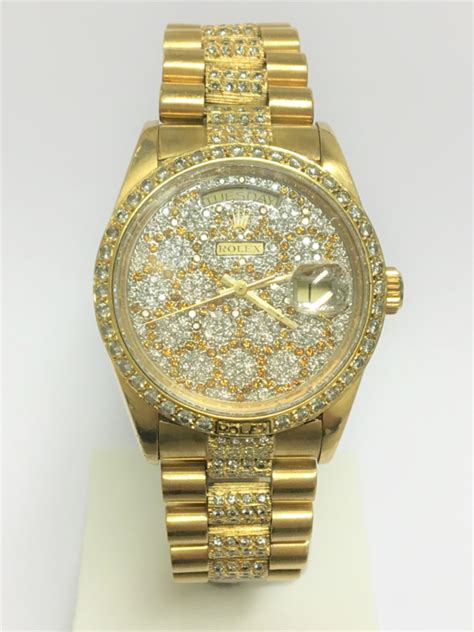 gouden rolex met diamanten